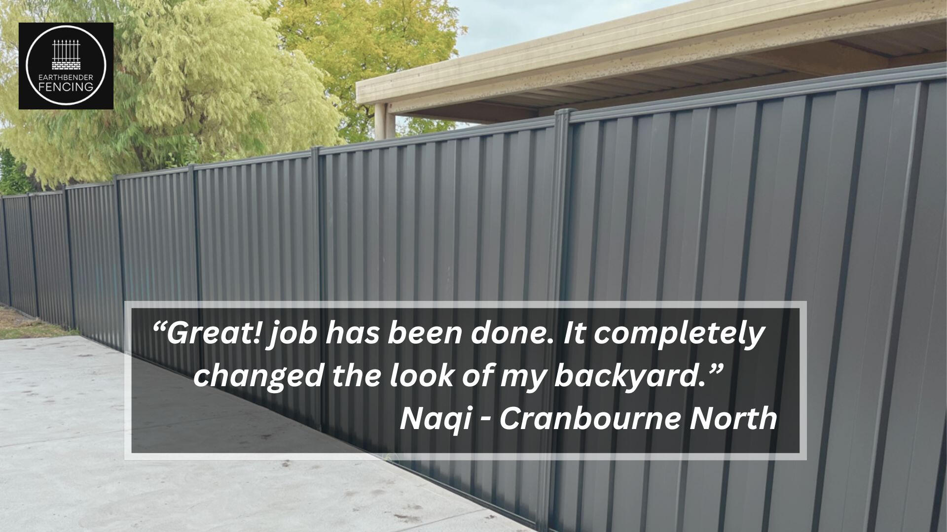 Colorbond Fence for Naqi