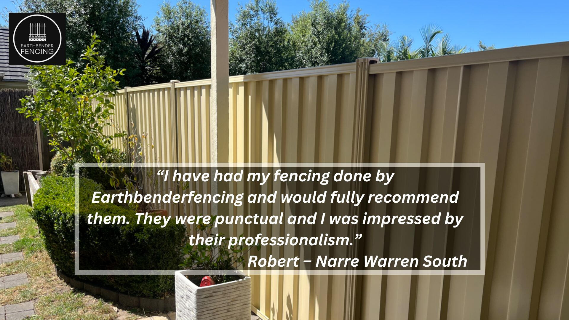 Colorbond Fence for Rob